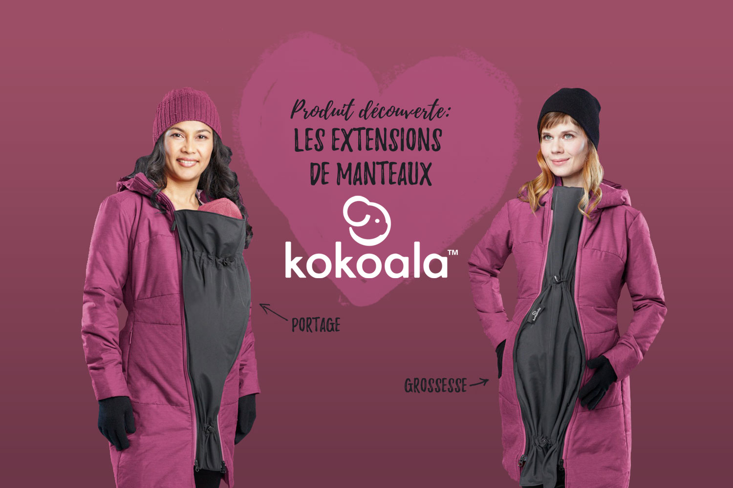 Extension de manteau Kokoala : Grossesse et Portage - Le Blogue officiel de  Mère Hélène